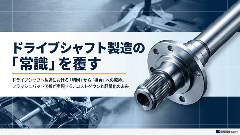  ドライブシャフト用バット溶接機のご提案>